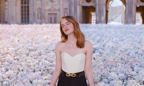 Emma Stone for the Coeur Battant Fragrance .